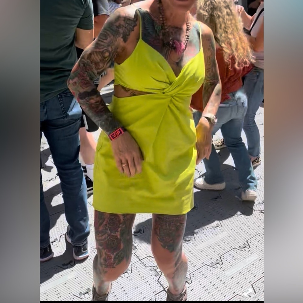 Lime Green Zara dress